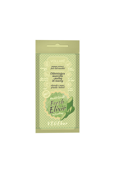 Vollare Mască exfoliantă VEGEbar Fresh Elixir Vollar Cosmetics, 8 ml