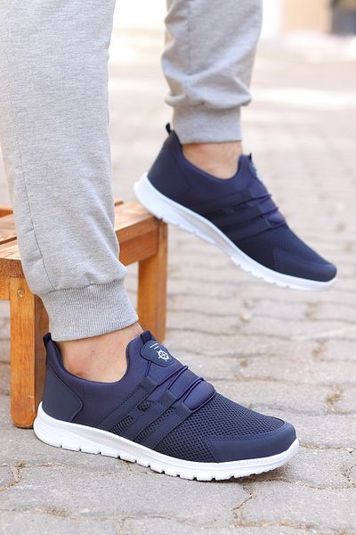 Vojo Comfortable Sole Mesh Laceless Casual Men's Sneakers Walking Running Sports Shoes