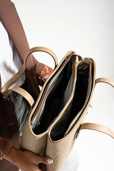 Just Polo Women's Mink Large Size Handbag 344028Mh