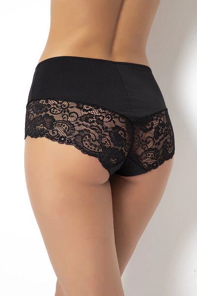 buHillco G-Box Black Lace Detailed Women's Plus Size Short Panties
