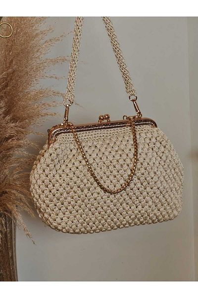 morpembej kadın erkek çocuk Handmade Woven Crochet Shoulder Bag Evening Dress Classic Model