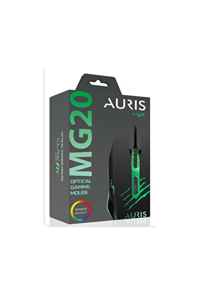 Auris MG20 Profesyonel Ultra Hafif 3600 DPI Rainbow Kablolu Gaming Oyuncu Mouse