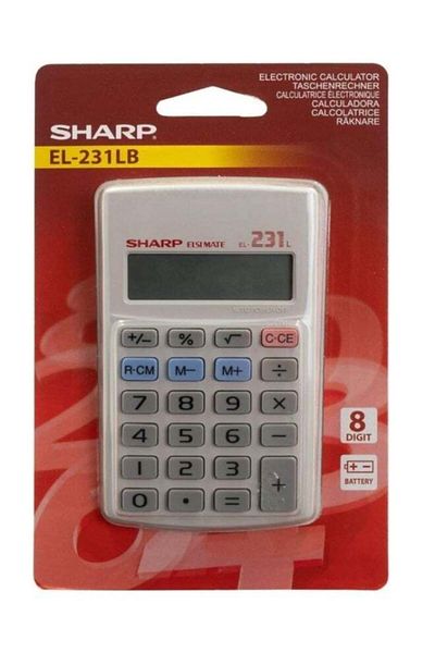 Sharp Pocket Calculator - Grey