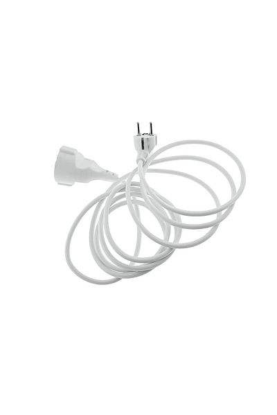 OEM Extension Cable, Length 3m, Ip44, With Plug And Grounding Coupler, 16a/250v, White