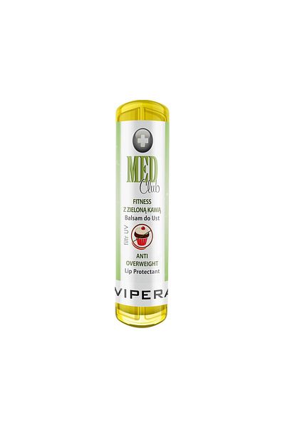Vipera Med Club Fitness Protective Lip Balm with Green Coffee, 4 g