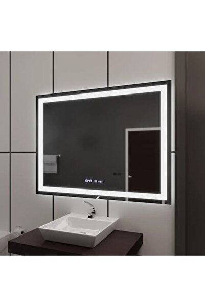 OEM Oglinda LED 100x75 cm, Senzor Premium, Dezaburire, Ceas si Temperatura, L...