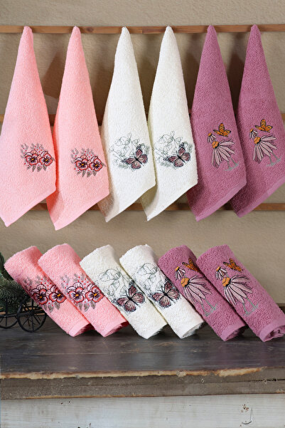 DNZGÜLCAN Набір кухонних рушників, 6 шт. – 100% бавовняні рушники для рук | Рушники для обличчя – Весільний набір