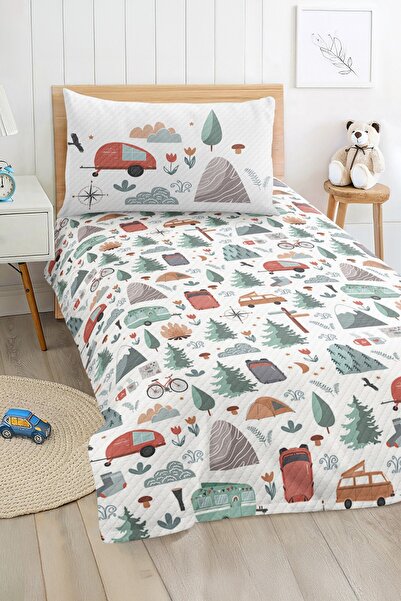 Realhomes مجموعة بيكيه مفردة للأطفال والمراهقين ذات طابع التخييم والطبيعة وال...