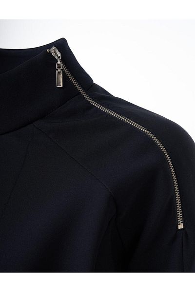Kayra Crop negru brodat cu paiete