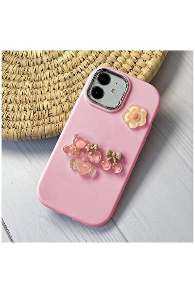Zebana Apple iPhone 11 Uyumlu Kılıf Zebana Berry Silikon Kılıf Pembe