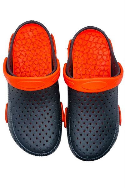 CRACOS Men's garden clogs, made of EVA material, black/red, size 44, 28 centimeters