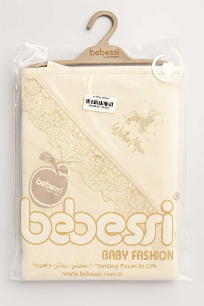 Mayras Cotton Baby Mayras Bebessi Baby Towel Bathrobe with Pouch Embroidery a...