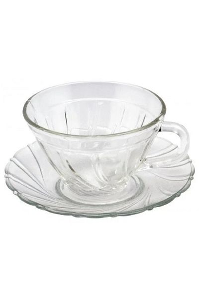 Voyager 6-piece Egyptian glass tea cup set