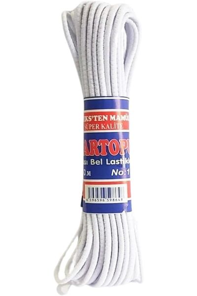 Mena Rise White Waist Elastic – 10 Meters Sewing Elastic, 0.5 cm Thickness, Clothing and