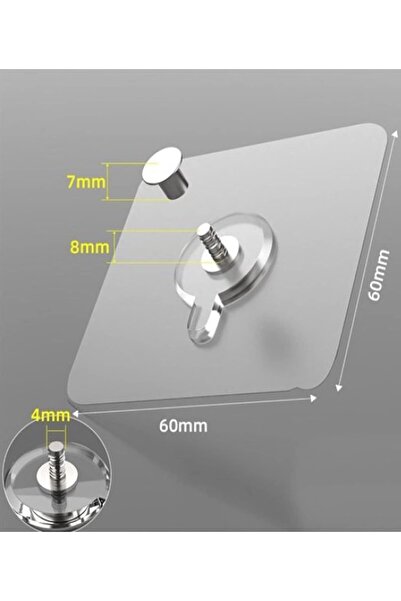 Mena Rise SheronShop Suport pentru raft cu cârlig cu șurub fără șuruburi, cu adeziv pentru unghii, cadru super puternic
