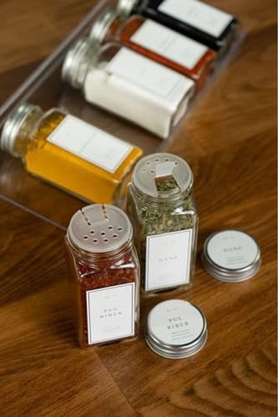 Mena Rise Şirinshop Spice Rack Set with Silver Plexi Stand 1108107