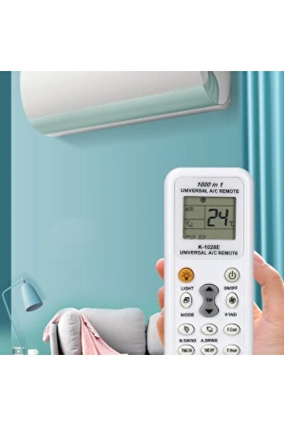 Blusmart Air conditioner remote control, Plastic, Universal, White