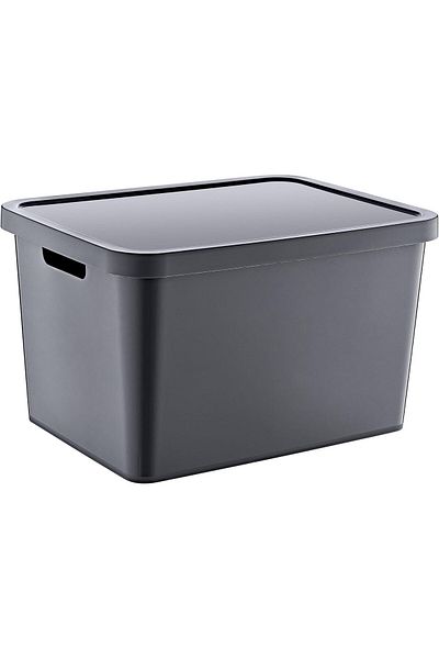 Mena Rise Şirinshop Stafi Multi-Purpose Box with Lid 18 Lt Anthracite 1108107