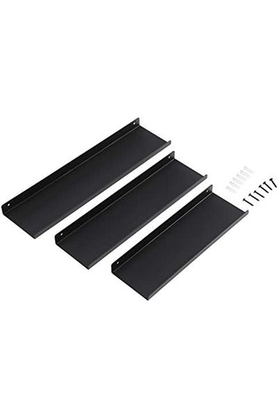 Mena Rise Şirinshop Metal Wall Shelves, Set of 3, Floating Shelves, Industrial Design, Wall Boards, D