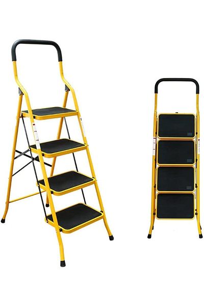 POWER INDUSTRIAL Power Industerial Home Ladder Folding Domestic Stepladder Safety Multi-function (4 STEP)