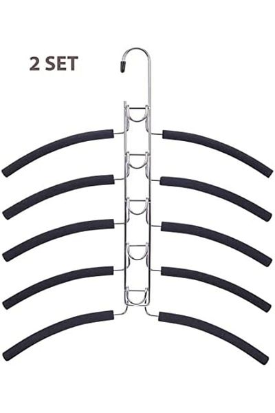 Mena Rise Şirinshop Co. 5-Piece Closet Organizer Clothes Hanger 5 Clothes = 1 Hanger (2 Set) 1108107
