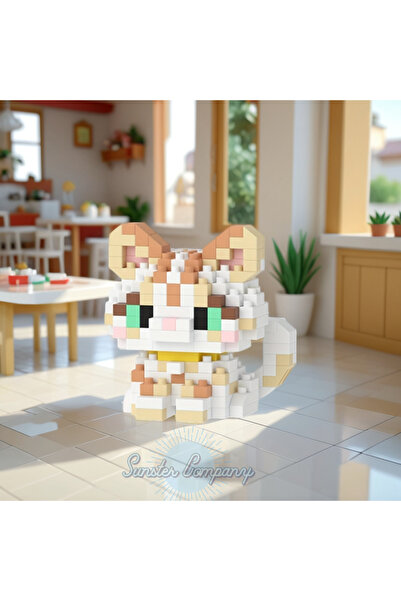 MEKANSM | Petday | Sevimli Kedi Kendin Yap – 3D Yapboz Mini Blok Set (250 Parça)