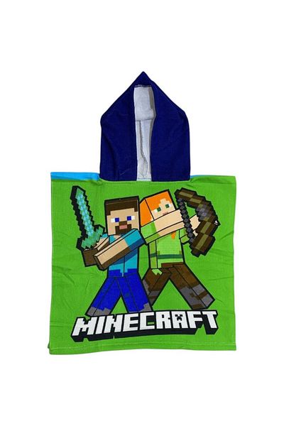 MINECRAFT Prosop de baie pentru copii, tip poncho, multicolor, 50x100 cm, So fun, Minecraft