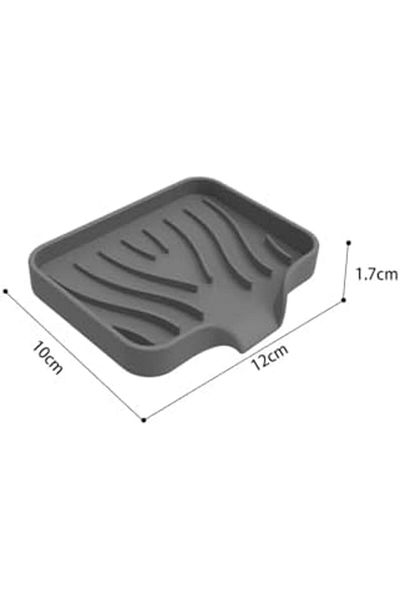 Mena Rise Diyar-ıFırsatShop Bucătărie din silicon, baie, scurgere de apă, ventuză, vas flexibil pentru săpun, culoare NEGRU 1017157