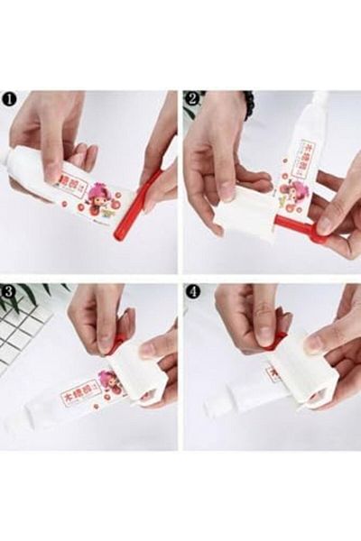 Mena Rise Diyar-ıFırsatShop 1 bucăți storcator de pastă de dinți rotativă, mașină manuală de stoarcere a pastei de dinți, cremă