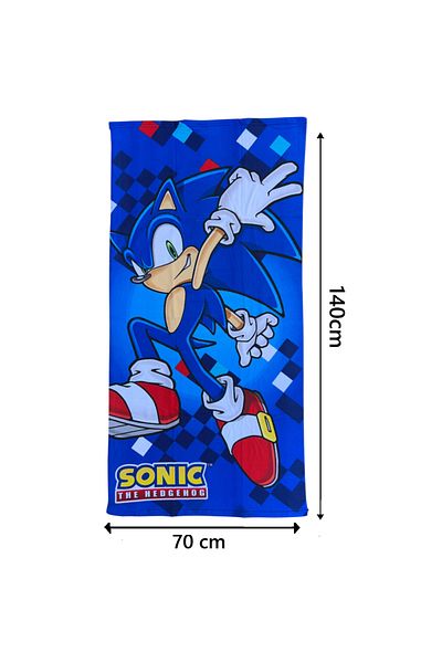 Sonic Children's bath towel, multicolor, 70x140 cm, So fun, Sonic
