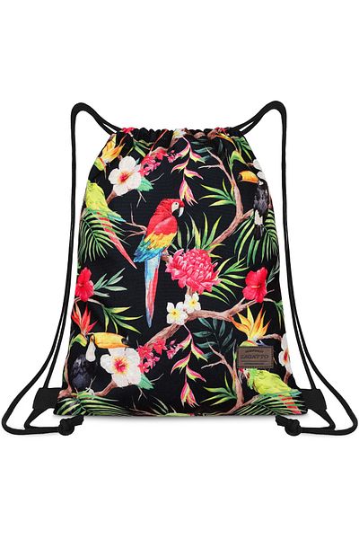 zagatto Women’s drawstring backpack, multicolor, waterproof, lightweight, 37x47 cm, ZG711