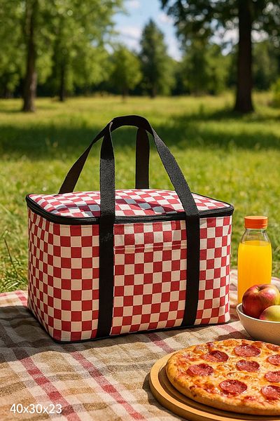 Şener collection Thermo Picnic Bag Thermal Insulated Thermal Bag Camping Beach Bag 29 Lt