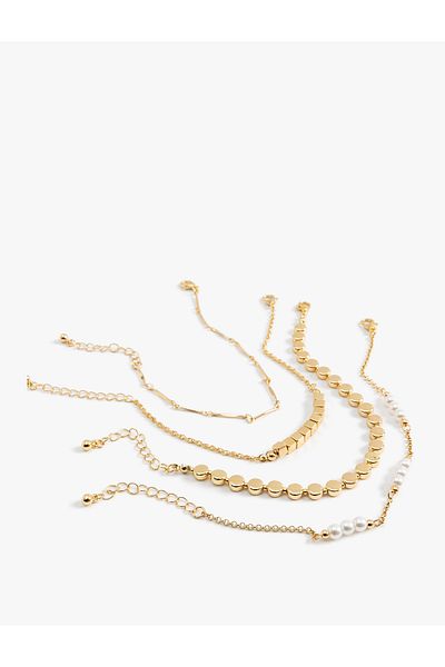 Koton Set of 4 Bracelets with Bead Detail