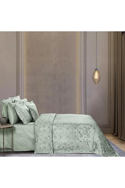 Sarev Himalia Satin Double Duvet Cover Set Green