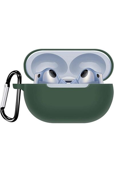 Mena Rise Sıhıshop Freebuds Pro 2 Case with Strap Matte Silicone Dark Green [Compatible with Freebuds Pro 2