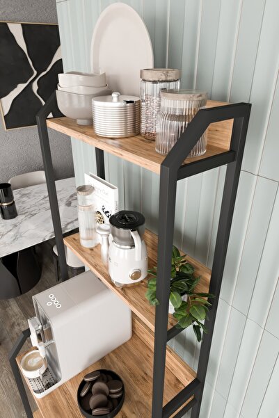 Remaks SELİMİYE Mutfak Standı Raflı Kahve Köşesi Mutfak Rafı Mutfak Bango MEŞE