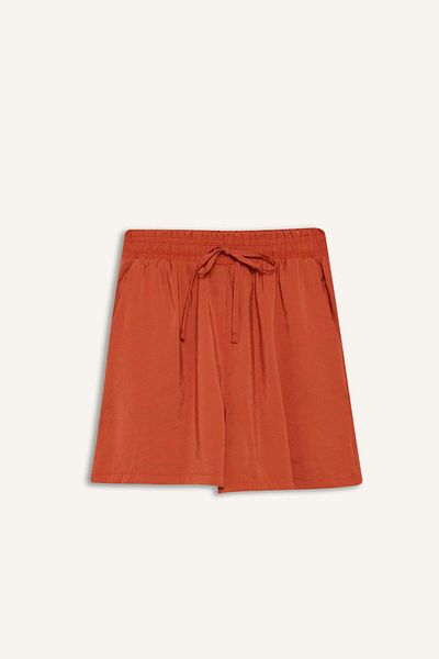 DeFacto High Stretch Waist Straight Leg Shorts F0487Ax25Sm