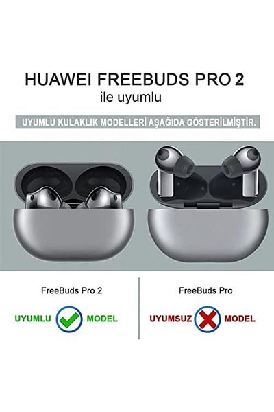 Mena Rise Sıhıshop Freebuds Pro 2 Case with Strap Matte Silicone Dark Green [Compatible with Freebuds Pro 2