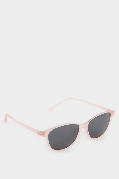 DeFacto Girl's Round Light Orange Plastic Frame Black Glass Polarized Sunglasses F4367A8Ns