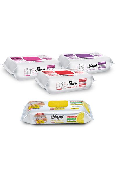 Sleepy Easy Clean Flower Series & Lemon Oil Super Kitchen Surface Cleaning Towel & Wipes (3X100+50)