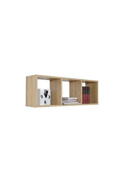 haaus.ro haaus Lira Shelf, 3 Drawers, Sonoma Oak, 90 x 20 x 30 cm