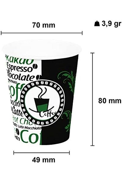 Mena Rise Diyar-Ifırsatshop Cup 7 oz 180 ml Paper Cup Vending Machine 300 Pieces Thick Cup 1017157
