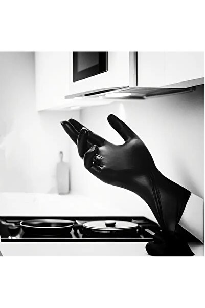 Generic 100 Black Nitrile Gloves, Suitable for Nail Art,Hair Coloring,Household Cleaning, Durable Disposable