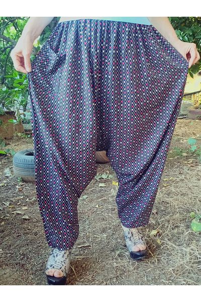 hoaryage Viscose Print Fabric Floral Print Baggy with Pockets 100% Cotton