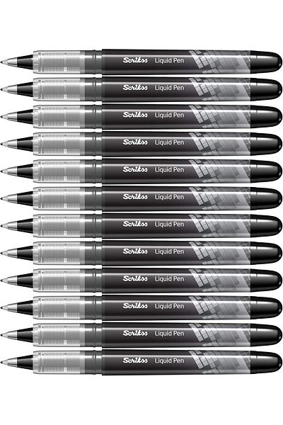 Mena Rise Şirinshop Office Lp68 Liquid Pen 12 Pack Black 0.7 mm 1108107