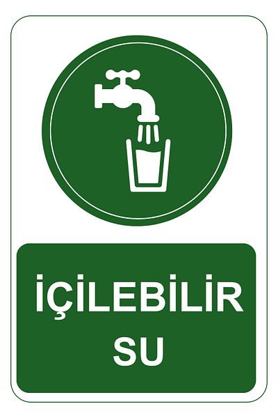 Girl Power 35 X 50 Drinkable Water Foil Printing Sticker Warning Sign