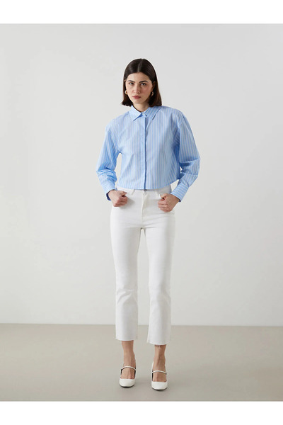 LC Waikiki White Mars Flare Women's Jean Pants