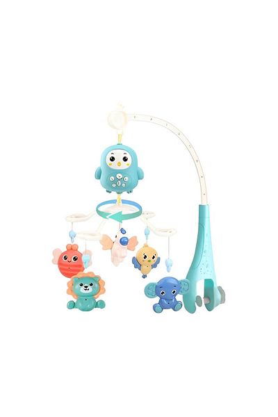 ideal STORE Sleepy Owl idealSTORE Multifunctional Interactive Carousel, Includes Nighttime Projector with 100 Melodies