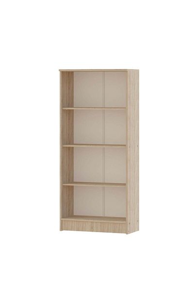 haaus.ro Haaus Flint Library, 3 Polite, Stejar Sonoma, 70 x 32 x 159 cm