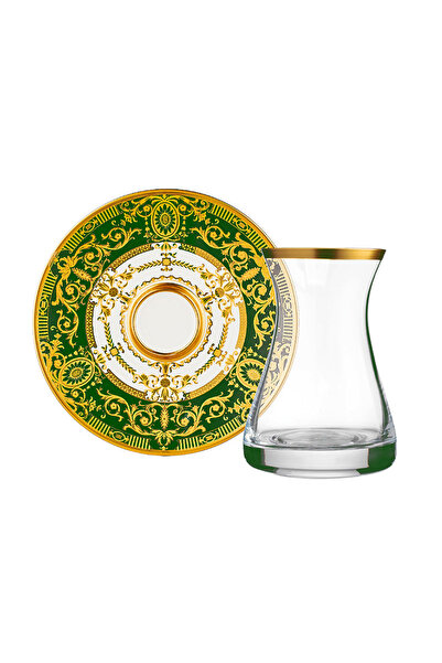 Glazze ROSALİA YEŞİL ÇAY SETİ 12 PARÇA